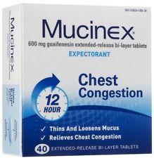 Mucinex Expectorant extended-release bi-layer tablets